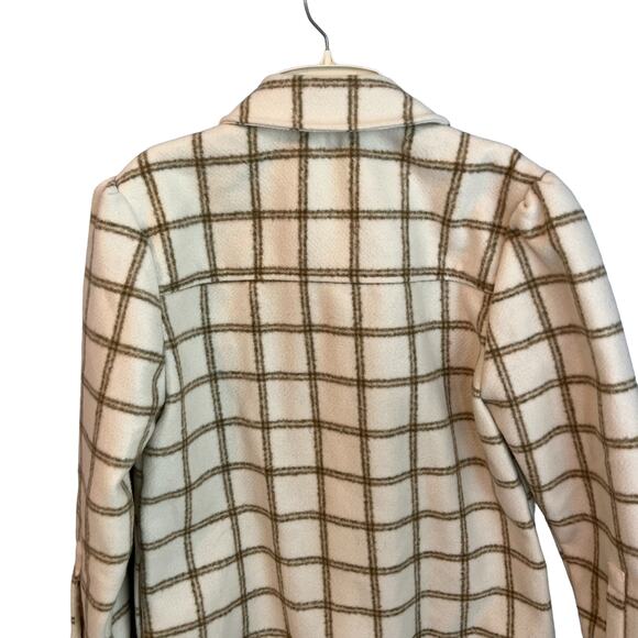 Treasure & Bond NWT Plaid Flannel Jacket Shacket Women's Size Small - Picture 3 of 12